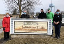 Haliburton-Kawartha Lakes-Brock MPP Laurie Scott (left) at Extendicare Kawartha Lakes in Lindsay, which is receiving $558,168 for additional staffing this year. It is one of 14 long-term care homes in Kawartha Lakes and Haliburton receiving $10,282,548 in provinical funding to increase the hours of direct care provided to residents. (Photo: Office of Laurie Scott)