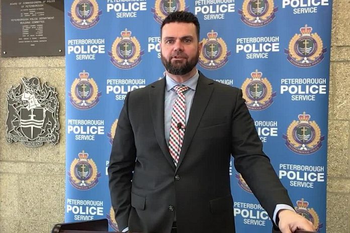 Detective Constable Keith Calderwood of the Peterborough Police Service talks about fraud, how you can protect yourself, and some resources to help during Fraud Prevention Month. (kawarthaNOW screenshot of YouTube video)