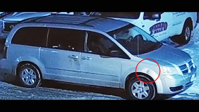 Peterborough police believe this vehicle was involved in a series of thefts of catalytic converters between February 22 and March 2, 2022. (Police-supplied photo)