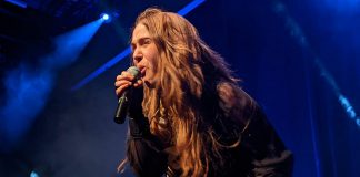 Serena Ryder performing at a by-invitation-only concert hosted by Peterborough Musicfest at Market Hall Performing Arts Centre in downtown Peterborough on March 22, 2022. (Photo: Bruce Head / kawarthaNOW)