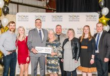 The deVos family of Vosbrae Farms in Manilla received the Farm Family Award at the Kawartha Lakes Spotlight on Agriculture gala and awards event on March 25, 2022. (Photo: Sugar Bug Photography)