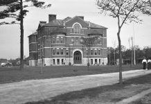 Built in 1908, Peterborough Collegiate Vocational School is one of five historic building featured during Doors Open Peterborough, a free family-friendly event on May 7, 2022. (Photo courtesy of City of Peterborough)