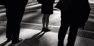 "Financial Shuffle" by Randall Romano was selected as best in show in the SPARK Photo Festival's "Monochrome" juried exhibit. (Photo by Randall Romano courtesy of SPARK Photo Festival)