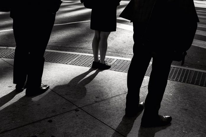 "Financial Shuffle" by Randall Romano was selected as best in show in the SPARK Photo Festival's "Monochrome" juried exhibit. (Photo by Randall Romano courtesy of SPARK Photo Festival)