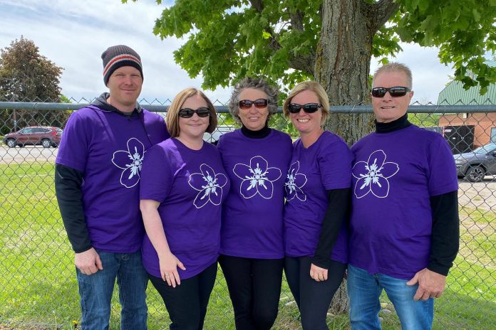 Wealth Management Walk For Alzheimer's, walking for Heather Marriott's mother Sheila Surerus who was diagnosed with Alzheimer's in 2020. (Photo courtesy of Team Surerus)