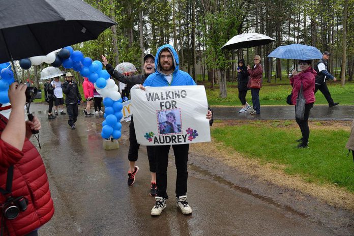 Many participants in the annual Walk For Alzheimer's will be walking on behalf of a loved one who is living with Alzheimer's. (Photo courtesy of Alzheimer Society of Peterborough, Kawartha Lakes, Northumberland and Haliburton)