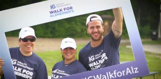 After going virtual last year due to the pandemic, the 2022 IG Wealth Management Walk For Alzheimer's returns as an in-person event on May 28 at Trent University, with participants aiming to walk 10,740 steps and raise $107,400 to support the work of the Alzheimer Society of Peterborough, Kawartha Lakes, Northumberland and Haliburton. If they prefer, participants can also walk 10,740 step over several days at their own pace. (Photo courtesy of Alzheimer Society of Peterborough, Kawartha Lakes, Northumberland and Haliburton)