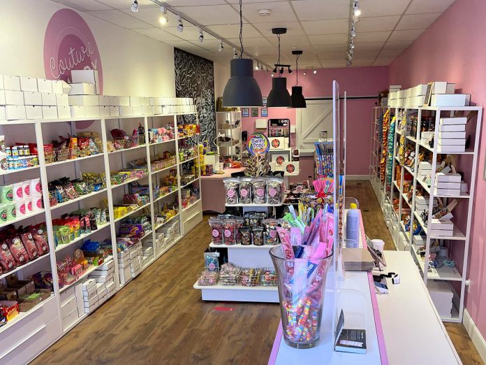 Couture Candy PTBO in downtown Peterborough has a wide selection of signature Couture Candy originals, like loose candy, loose candy mix bags, candy-grams, and candy boxes. You can also find British classics, chocolate, and even organic and vegan options. (Photo courtesy of Lisa Couture)