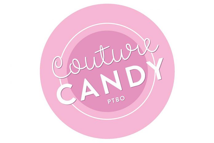 You can visit Couture Candy PTBO in downtown Peterborough or shop online for pickup, local delivery within Peterborough and Peterborough County, and shipping across Canada and the United States. You can also order items and ice cream pints through the Y Drive Eats app. (Graphic courtesy of Lisa Couture)