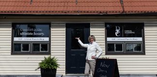Nancy Wiskel, owner of Dan Joyce Clothing in Peterborough, has opened DJ Casual Clothing at 126A Burleigh Street in Apsley. The women's clothing boutique offers stylish, casual cothing both for cottagers and residents of North Kawartha. (Photo: Heather Doughty)