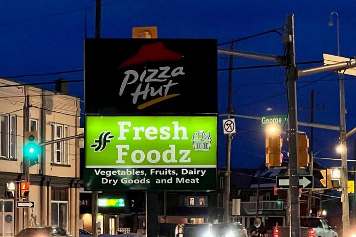 Fresh Foodz, which opened this March on George Street in downtown Peterborough, offers a variety of groceries including harder-to-find Indian food staples and Halal meats. (Photo: Fresh Foodz Peterborough)