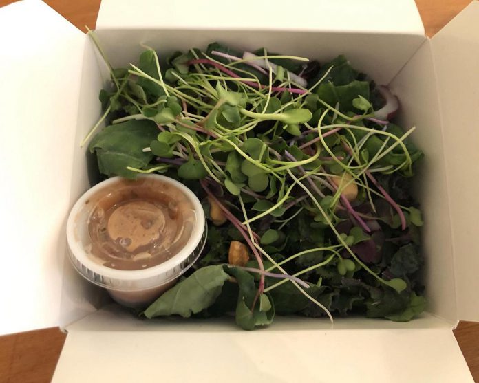 The lunch menu of The Food Shop in downtown Peterborough includes sandwiches and salads made with local ingredients. (Photo: The Food Shop)