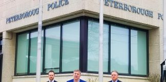 Peterborough-Kawartha MPP Dave Smith was at the Peterborough police station on May 2, 2022 to announce a $2,947,380 grant over three years for the Peterborough Police Service to support its special victims unit. (Photo: Office of Dave Smith)