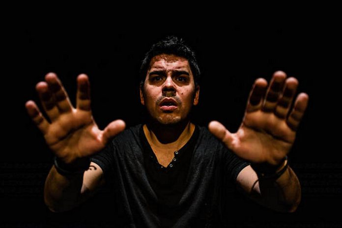 Anishinaabe playwright Josh Languedoc of Indigenized Indigenous Theatre Company will perform "Rocko and Nakota: Tales From the Land" during the Nogojiwanong Indigenous Fringe Festival, which runs June 21-26, 2022 at Trent University in Nogojiwanong-Peterborough. His is one of seven Indigenous-led shows that will be performed 34 times during the five days of the festival. (Photo courtesy of Nogojiwanong Indigenous Fringe Festival)