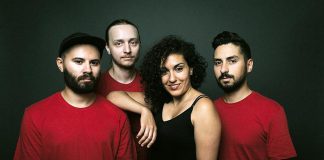 Toronto-based blues and R&B band Bad Luck Woman & Her Misfortunes (lead vocalist and bass player Raha Javanfar, lead guitarist Fraser Melvin, saxophonist Andrew Moljgun, and drummer Jonathan Hyde) perform at Jethro's Bar + Stage in downtown Peterborough on Saturday, May 21. (Publicity photo)