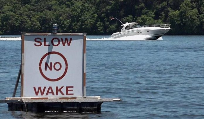 The Federation of Ontario Cottagers' Associations, the Muskoka Lakes Association, and Safe Quiet Lakes launched the "Be #WakeAware" campaign in 2021 to remind boaters to avoid creating potentially damaging wakes. In 2022, marina operators across Ontario will also be spreading the message. (Photo: Be #WakeAware website)