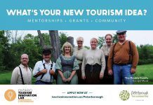 The "Spark" Mentorships and Grants Program, led by the Tourism Innovation Lab in collaboration with Peterborough & the Kawarthas Tourism, is encouraging entrepreneurs, small businesses, and organizations in the City and County of Peterborough to submit tourism ideaas for a chance to win a $3,000 seed grant and a three-month mentorship. (Graphic courtesy of Peterborough & the Kawarthas Economic Development)