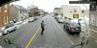 Police have charged a 26-year-old Ajax man in connection with the February 2020 murder of 18-year-old Alex Tobin in Omemee, a month after releasing new video, photos, and details about three suspects in the murder. (kawarthaNOW screenshot of OPP-supplied video)