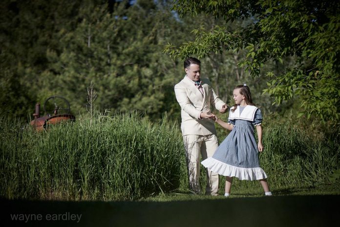 John Kennedy as Tyrone Power Sr. and Indigo Chesser as Sunny Donegal in a promotional photo for the world premiere of Alex Poch-Goldin's "The Great Shadow," which runs at 4th Line Theatre in Millbrook from June 28 to July 23, 2022. It's the first full summer production at the Winslow Farm since the pandemic began. (Photo: Wayne Eardley / Brookside Studio)