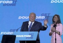 Doug Ford "got it done" by leading the Progressive Conservatives to their second straight majority during the Ontario election on June 2, 2022. PC candidates were elected in each of the four ridings in the greater Kawarthas region. (kawarthaNOW screenshot of Facebook video)