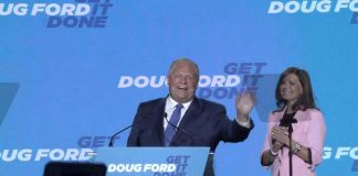 Doug Ford "got it done" by leading the Progressive Conservatives to their second straight majority during the Ontario election on June 2, 2022. PC candidates were elected in each of the four ridings in the greater Kawarthas region. (kawarthaNOW screenshot of Facebook video)