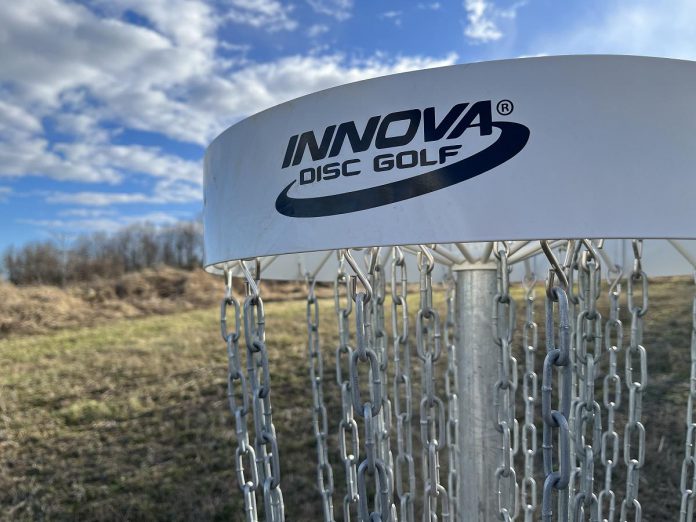 The 18-hole disc golf course at Haute Goat in Port Hope, designed and built by TinLid Canada, features distinct short and long layouts to satisfy all calibre of disc golf enthusiasts. (Photo: Haute Goat)