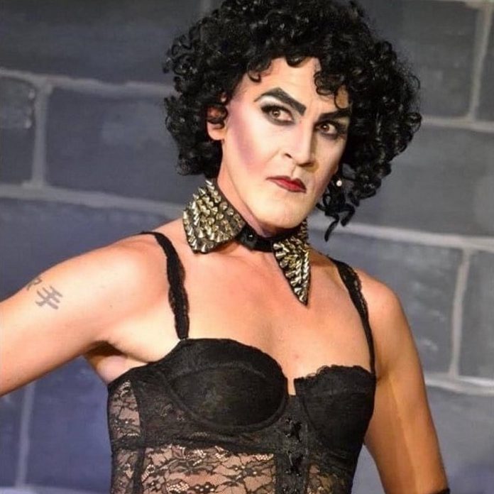 Stirling Festival Theatre's J.P. Baldwin as Frank N Furter in the theatre's production of the stage musical from July 7 to 24, 2022. (Photo: Grace Barnhart Photography)