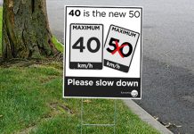 As part of the '40 is the new 50' campaign in the City of Kawartha Lakes, which is reducing the speed limit in community safety zones from 50km/h to 40km/h, residents in affected rural communities can request a lawn sign to reinforce the campaign. (Photo: City of Kawartha Lakes)