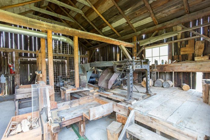 At the 25th annual Father’s Day Smoke & Steam Show at Lang Pioneer Village Museum on June 19, 2022, visitors can see displays of smoke and steam collectibles, hit and miss engines, antique tool collections, and more, and learn about the many ways power was generated in the 1800s, including at the Shingle Mill. (Photo courtesy of Lang Pioneer Village Museum)