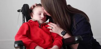 Six-year-old Mark Mose has been diagnosed with an ultra-rare genetic disorder and the Ennismore community is rallying to support the Mose family. They have already raised $16,000 for a hospital bed and lift system to make the Mose family home more accessible and have launched the #WheelingForMark campaign to challenge the community another $6,000 to help the family with future travel and medical costs. (kawarthaNOW screenshot of Ennismore Cares video)