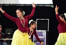 The New Canadians Centre's Canadian Multiculturalism Festival from June 20 to 27, 2022, will tell the story of our multicultural community through performance, storytelling, film, and food. Pictured is south Asian classical dance by Ukti - Centre for Movement & Arts at the 2019 Multicultural Canada Day Festival. (Photo courtesy of New Canadians Centre)