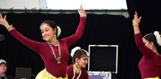 The New Canadians Centre's Canadian Multiculturalism Festival from June 20 to 27, 2022, will tell the story of our multicultural community through performance, storytelling, film, and food. Pictured is south Asian classical dance by Ukti - Centre for Movement & Arts at the 2019 Multicultural Canada Day Festival. (Photo courtesy of New Canadians Centre)