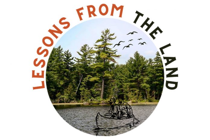 "Lessons from the Land - Building Bridges towards Reconciliation" takes place from 9 a.m. to 3:30 p.m. on July 1, 2022 at the pavilion in Beavermead Park in Nogojiwanong-Peterborough. (Graphic: New Canadians Centre)