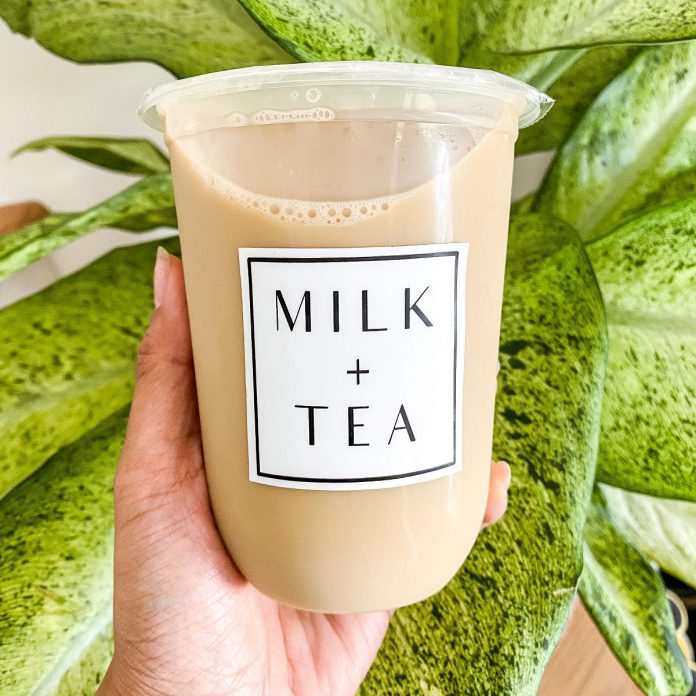 Milk + Tea Shop specializes in bubble tea, a beverage that originated in Taiwan and has become wildly popular around the world. On Saturday, June 25th, they will be offering up samples of their traditional black milk tea as well as their matcha lemonade. (Photo courtesy Milk + Tea Shop)