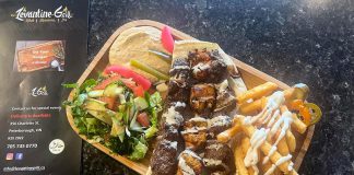 Syrian restaurant Levantine Grill is one of six downtown Peterborough restaurants participating in the Multicultural Food Crawl from June 20 to July 1, part of the New Canadians Centre's Canadian Multiculturalism Festival. (Photo courtesy of Levantine Grill)
