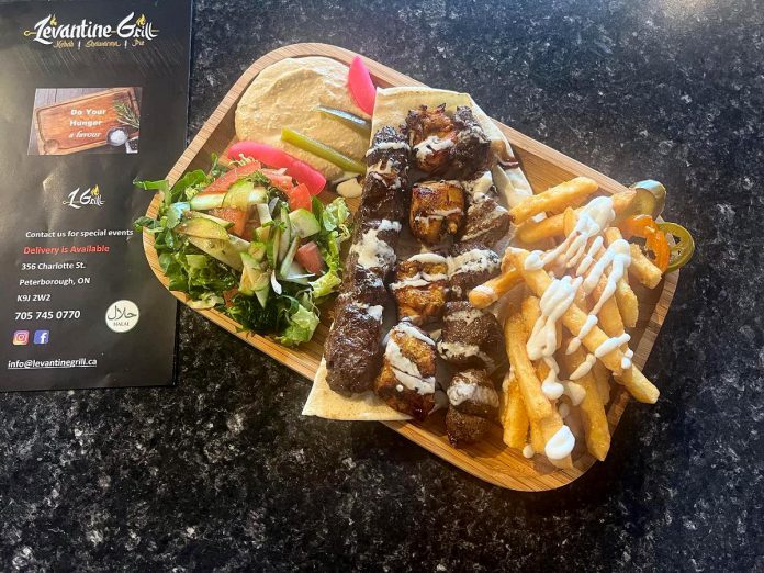 Syrian restaurant Levantine Grill is one of six downtown Peterborough restaurants participating in the Multicultural Food Crawl from June 20 to July 1, part of the New Canadians Centre's Canadian Multiculturalism Festival. (Photo courtesy of Levantine Grill)
