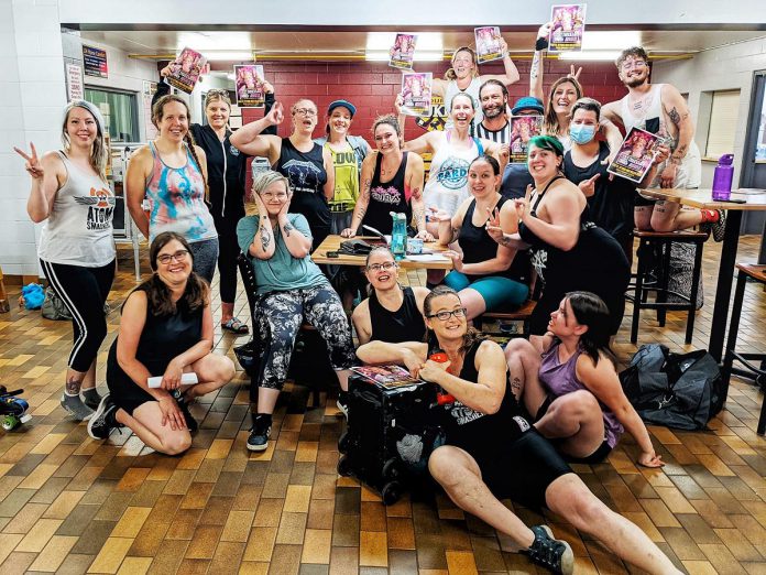 The Peterborough Area Roller Derby (PARD) league is hosting "Post Pandemic PARDy: Down with the Sickness", their first match since the pandemic began, at Douro Community Centre on June 18, 2022. (Photo: PARD)