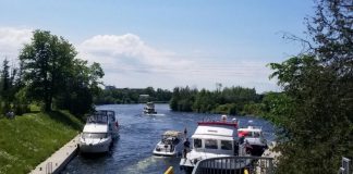 Lock 22 - Nassau Mills is one of seven locks along the Trent-Severn Waterway Parks Canada is closing on June 17, 2022 until further notice due to high water levels and flows. (Photo: Parks Canada / Twitter)