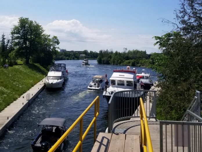 Lock 22 - Nassau Mills is one of seven locks along the Trent-Severn Waterway Parks Canada is closing on June 17, 2022 until further notice due to high water levels and flows. (Photo: Parks Canada / Twitter)