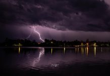 A thunderstorm over Bobcaygeon in Kawartha Lakes in May 2022. (Photo: Jay Callaghan / CalTek Design)