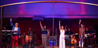 Peterborough's Beau Dixon (left) and the cast of "Freedom Cabaret: The Spirit and Legacy of Black Music" performing at the Stratford Festival in 2021. (Photo: David Hou / Stratford Festival)