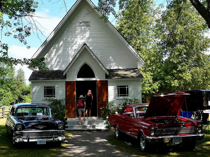 During the 25th annual Transportation Day Car & Motorcycle Show at Lang Pioneer Village Museum in Keene, visitors can view antique and classic cars and vintage motorcycles brought by car and motorcycle enthusiasts from across Ontario on display throughout the historic village. There will also be a display of antique and rare bicycles, activities for kids, demonstrations, and more. (Photo: Larry Keeley)