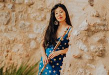 Canadian flamenco flutist Lara Wong, now living in Spain, is performing with her trio at the Gordon Best Theatre in downtown Peterborough on July 8, 2022. The Vancouver native, who performs on flute as well as bansuri (Indian bamboo flute, pictured) is the first foreigner and the first woman to ever win Spain's prestigious "Filon Minero" award for best flamenco instrumentalist. (Photo courtesy of Lara Wong)