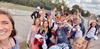 Teacher Megan Clements with her Grade 4 and 5 students on the last day of school at Dr. George Hall Public School in Little Britain. Clements and her students were awarded a $1,000 grant from the U.S.-based Book Love Foundation to purchase books to expand their classroom library. (Photo: Megan Clements)