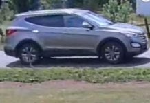 Haliburton OPP are seeking to identify this silver-coloured vehicle belonging to a suspect in a grandparent scam that defrauded a Minden Hills man of $9,000 on July 15, 2022. (Police-supplied photo)