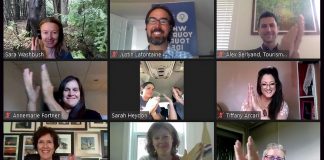 Sarah Heydon of The Pearly Acre (second row, middle) and Jeremy Poulin of Red Mill Maple Syrup and Robyn Ivory Pierson of Indigenously Infused (bottom row) are three entrepreneurs in the County of Peterborough who have each been awarded a $3,000 'Spark' seed grant and mentorship. In the City of Peterborough, Kassy Scott of Rare Escape, Polina Ratnichkina of Camping Equipment Rentals, and Luke Farley of Big Top Productions (Buskers Fest) were also awarded the seed grant and mentorship. (Photo courtesy of Peterborough & the Kawarthas Economic Development)