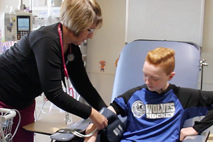 The Pediatric Oncology (POGO) Satellite Clinic was launched at Peterborough Regional Health Centre (PRHC) in 2018 in collaboration with The Hospital for Sick Children (SickKids) in Toronto. The clinic provides care closer to home for young patients and their families. (Photo: PRHC website)