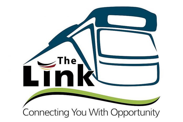 'The Link' rural bus service logo