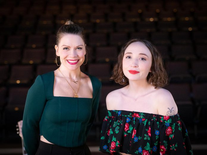 In the third episode of Michael Hurcomb's "Cover2Cover," series host Kate Suhr (left) welcomes musician Mary-Kate Edwards (right), who performs Suhr's song "Selkie Bride." Suhr performs a cover of Edwards' song "Never Mine." (Photo: Michael Hurcomb)