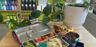 Reducing waste often means saving space when making lunches. Planet Box makes lunch boxes that allow for greater organization while prepping lunch, reducing the amount of individual plastic bags used over time. Create your own lunch kit on our online store or in person. (Photo: GreenUP Store)